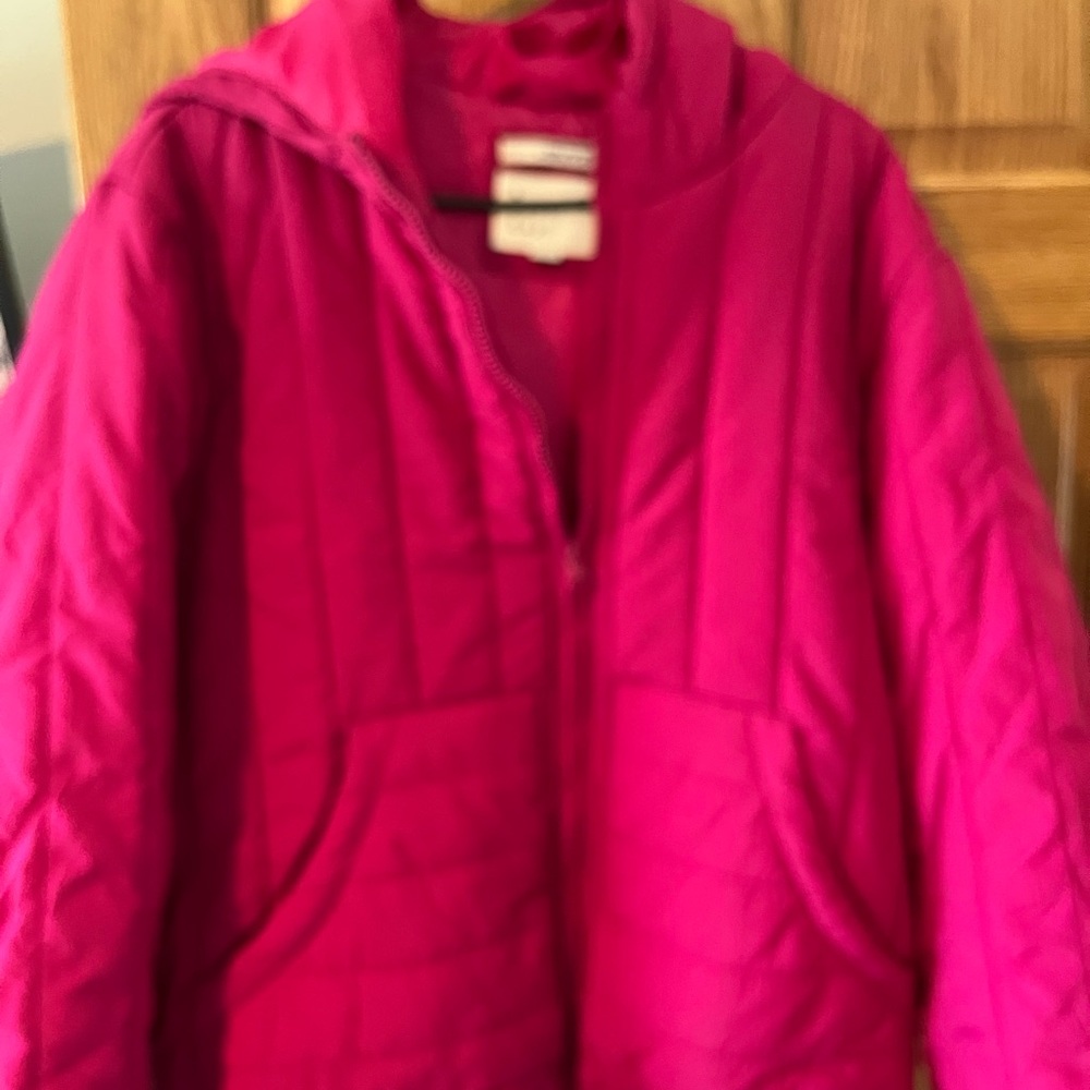 Women Pink Quilted Jacket